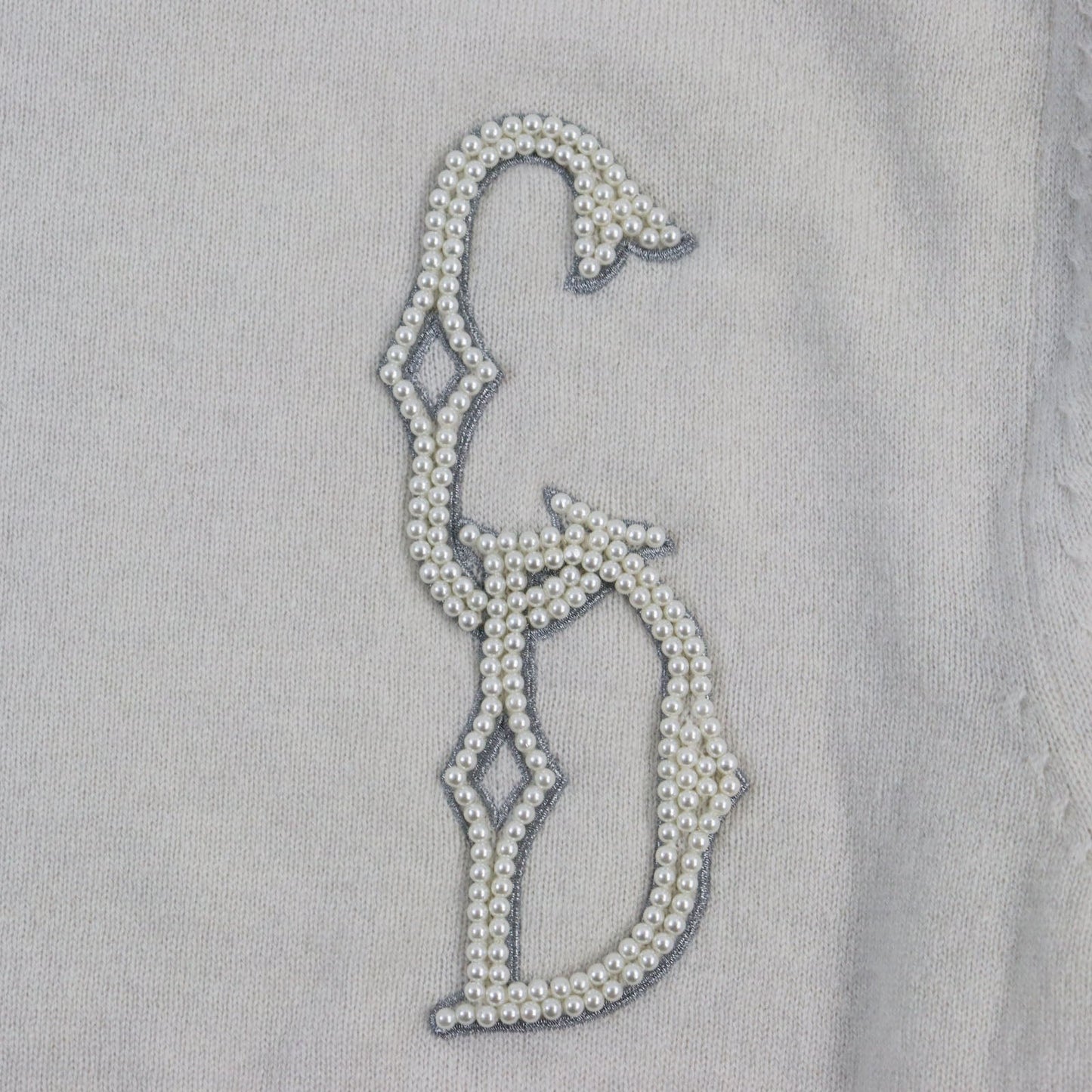 Dior Cashmere Knit Sweater Gray XS