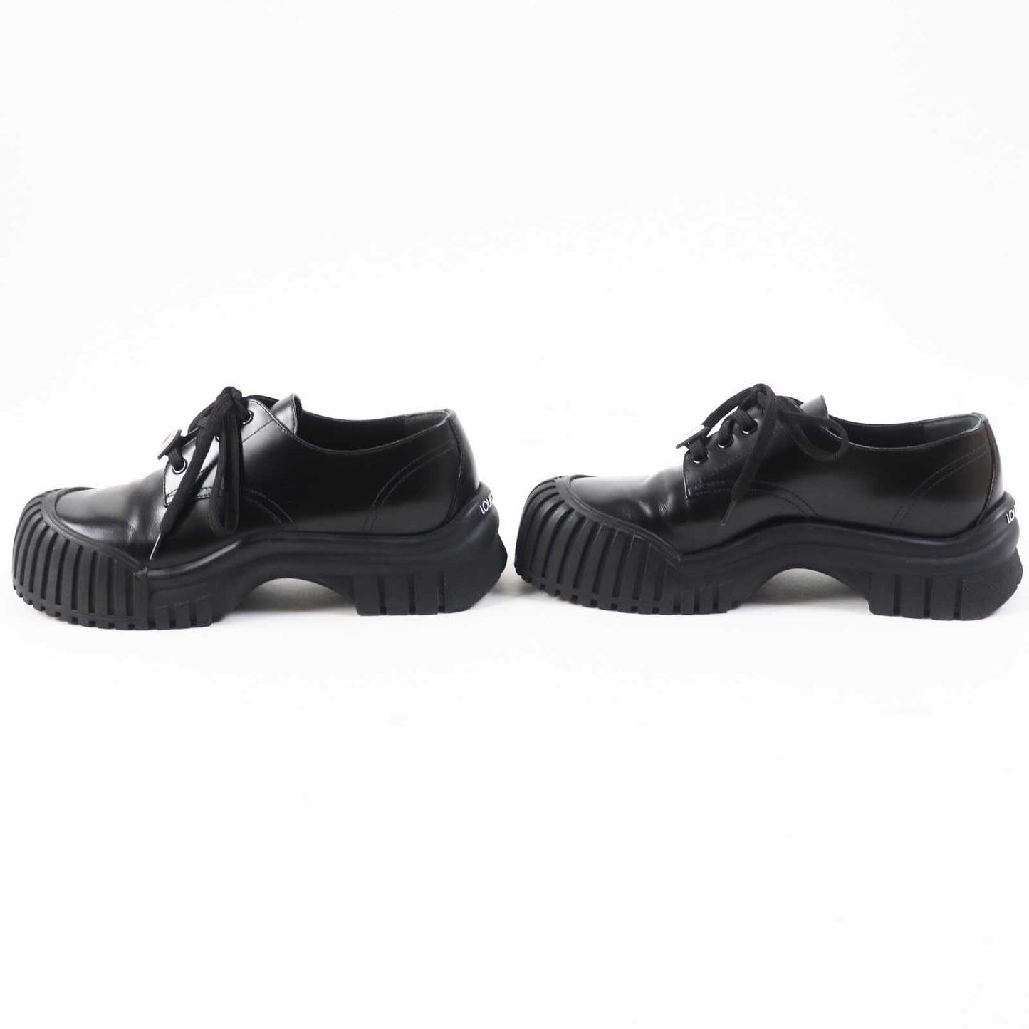 Louis Vuitton Ruby Line Leather Shoes Black 38