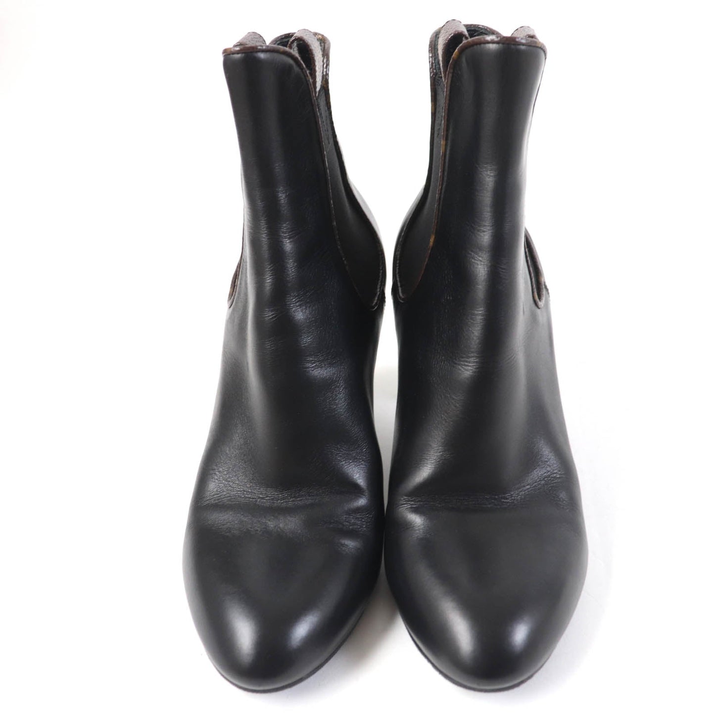 Louis Vuitton Monogram Leather Side Gore Boots