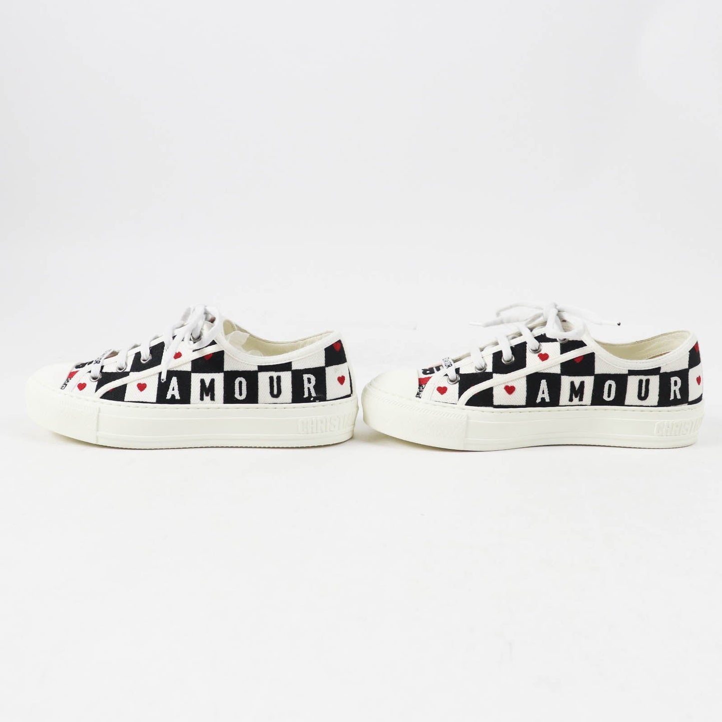 Christian Dior WALK'N'DIOR Canvas Leather Sneakers