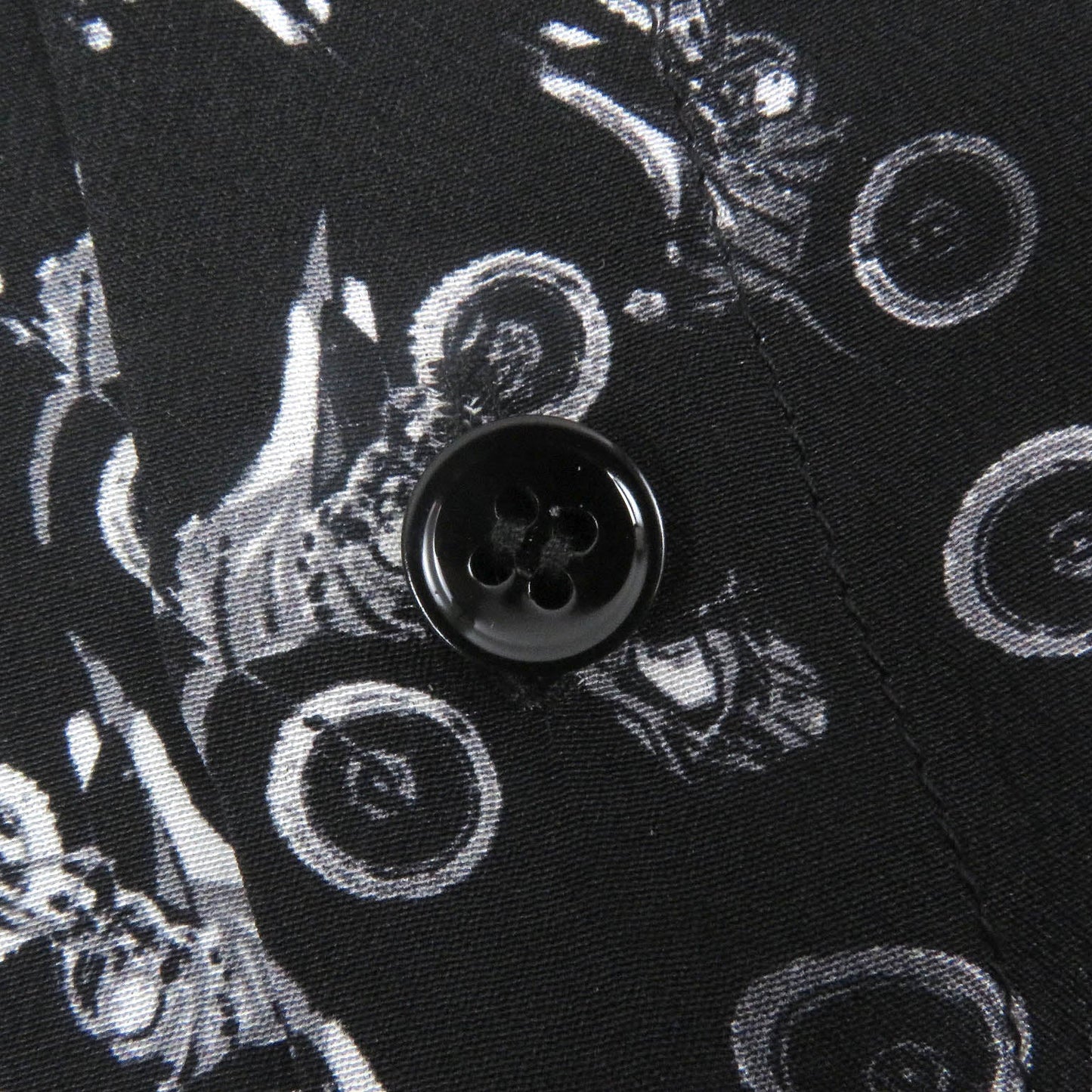 Saint Laurent Paris Bike All-over Print Silk Shirt