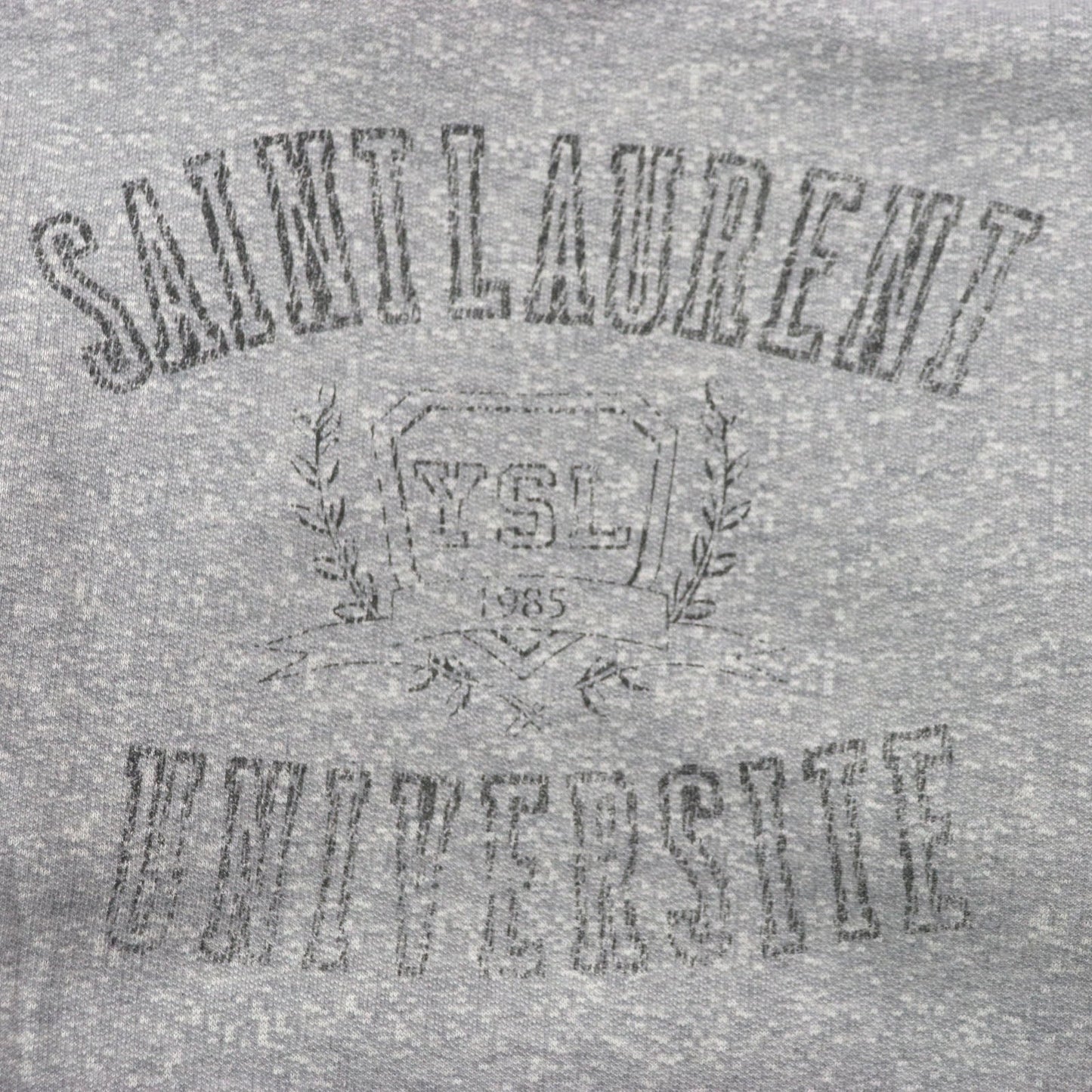 Saint Laurent Back Print Cotton Pullover