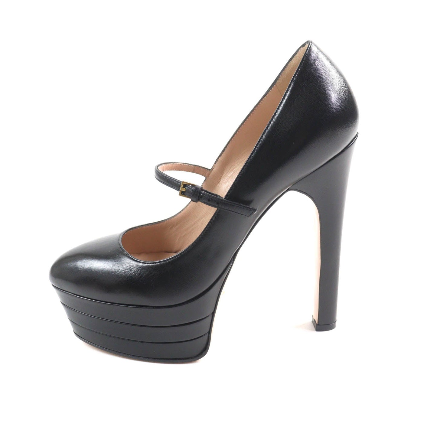 Gucci Belt design Leather Pumps