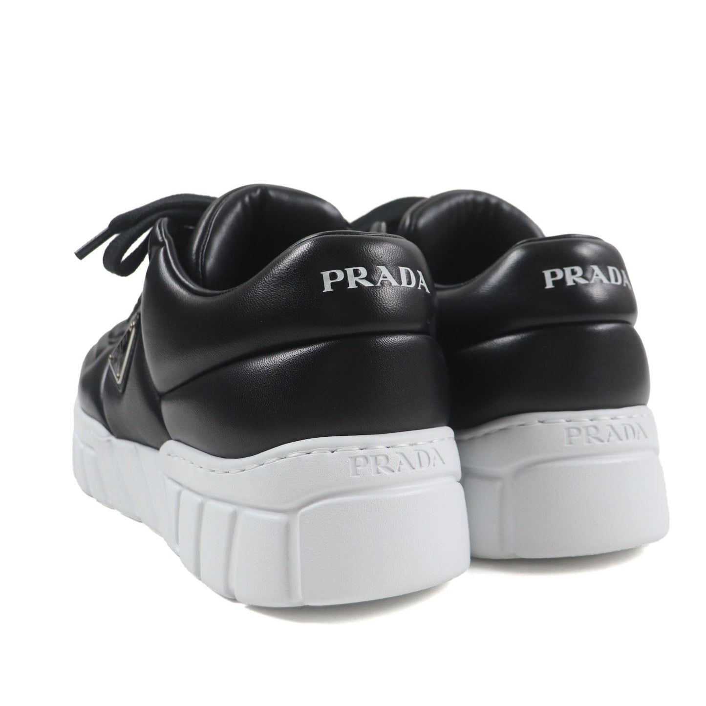 Prada Triangle logo Nappa leather sneakers