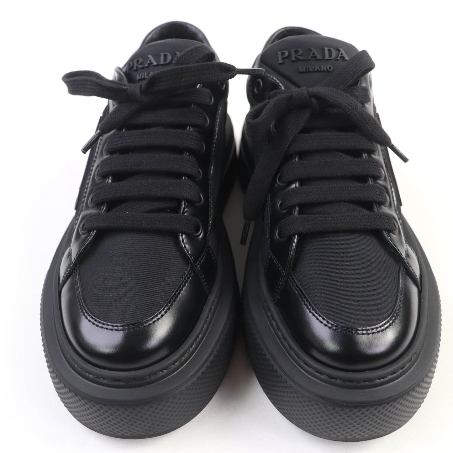 Prada Re-Nylon Leather Sneakers
