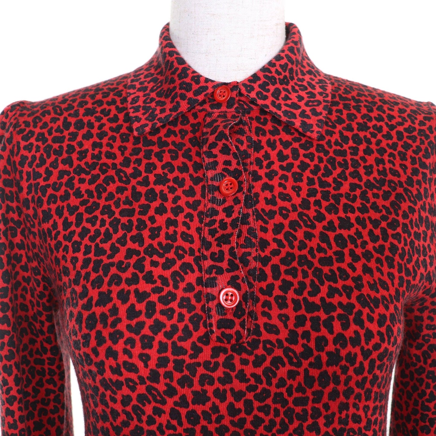 Christian Dior Leopard Pattern Bee Embroidery Cashmere Knitwear
