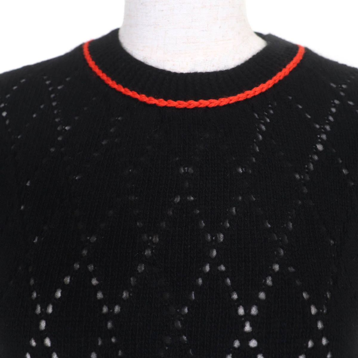 Prada Wool Knit Short Sleeve Top
