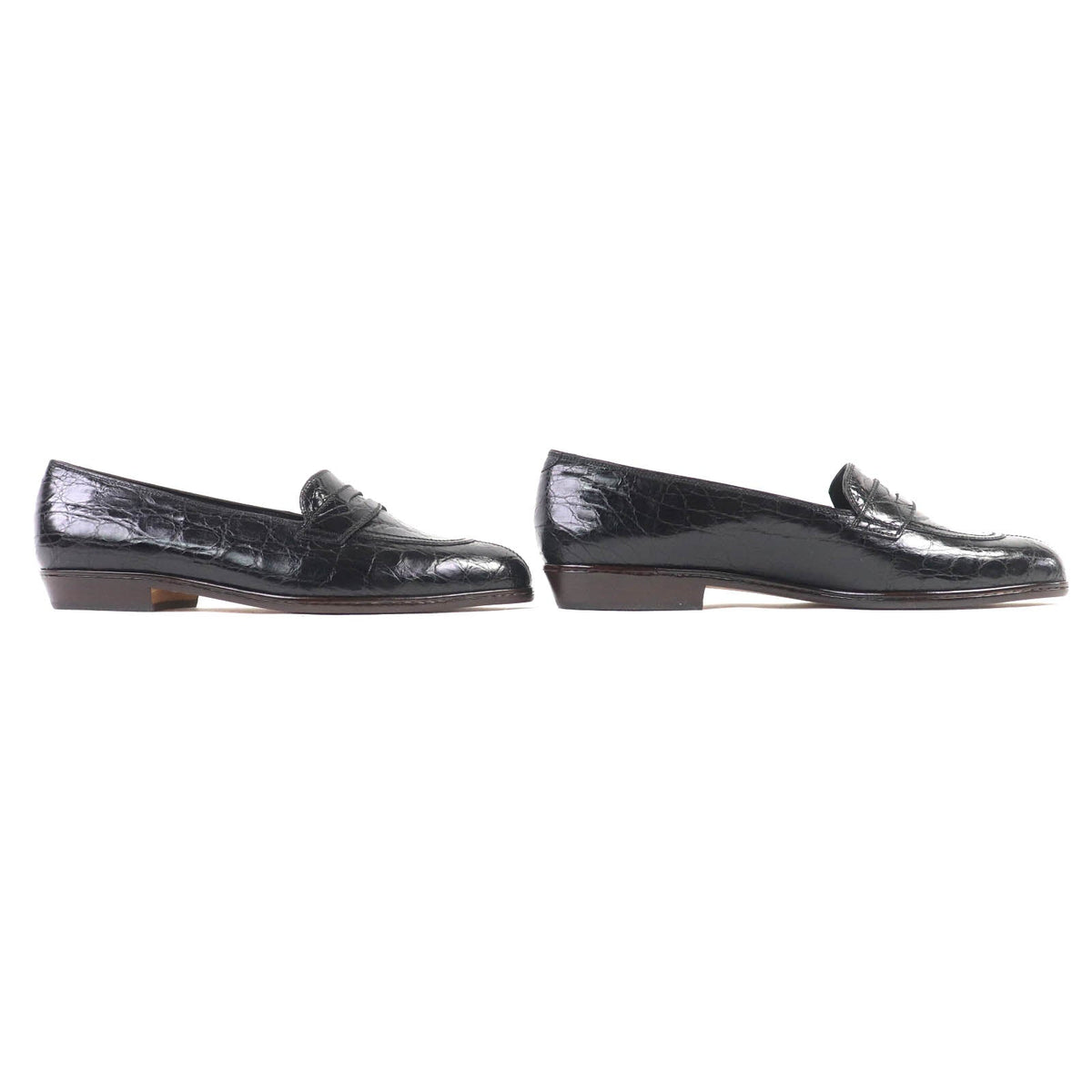 Prada Coin Loafers Crocodile Loafers