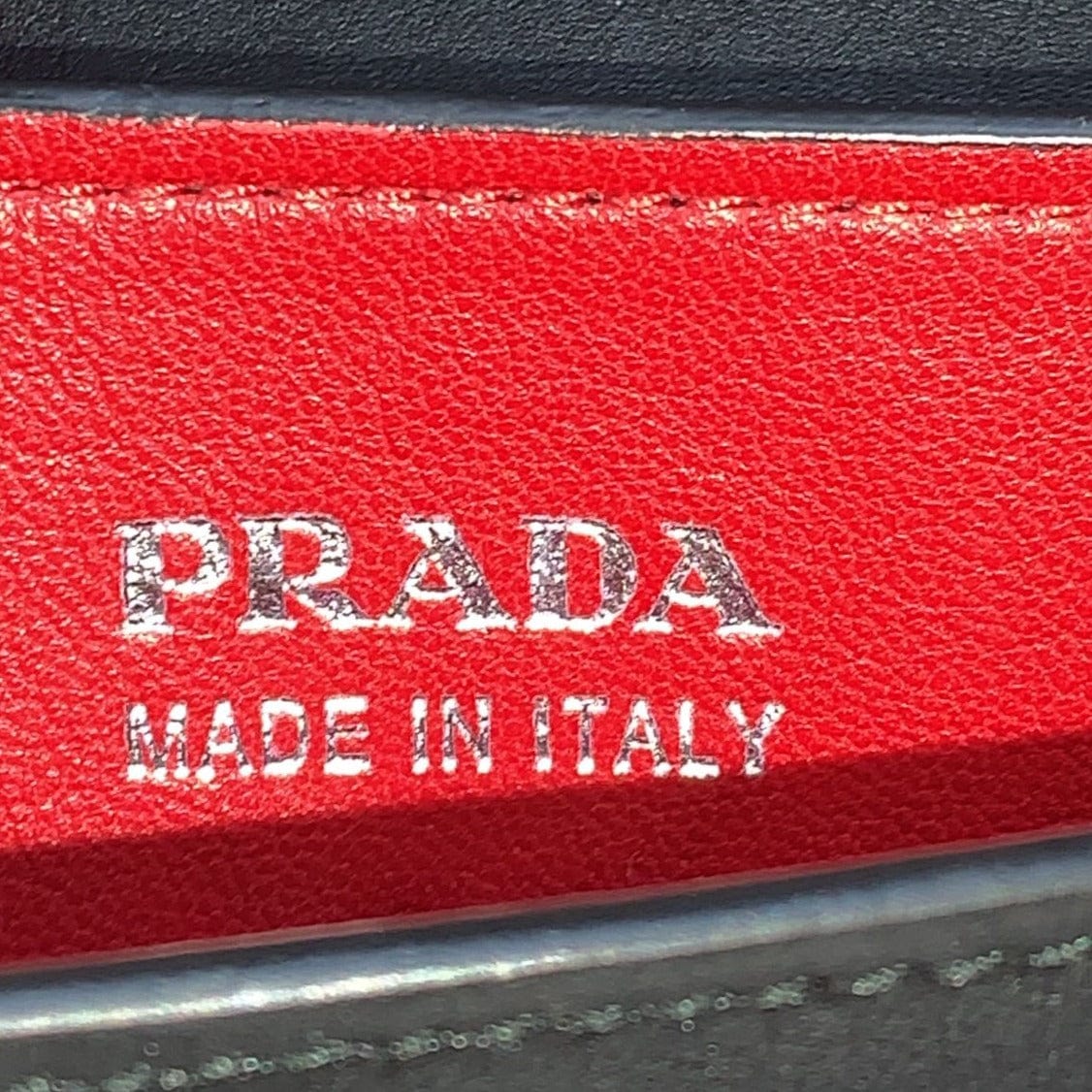 PRADA 2way Leather Tote Shoulder Bag Black BN2815