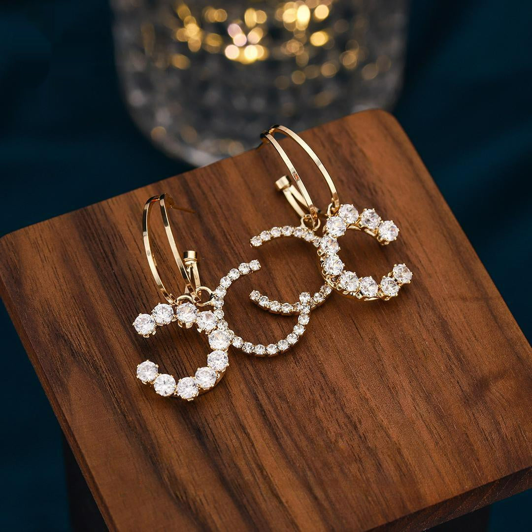 Double C earrings