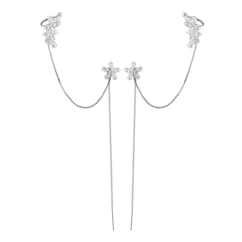 Long Tassel Chain Earrings(2PCS)