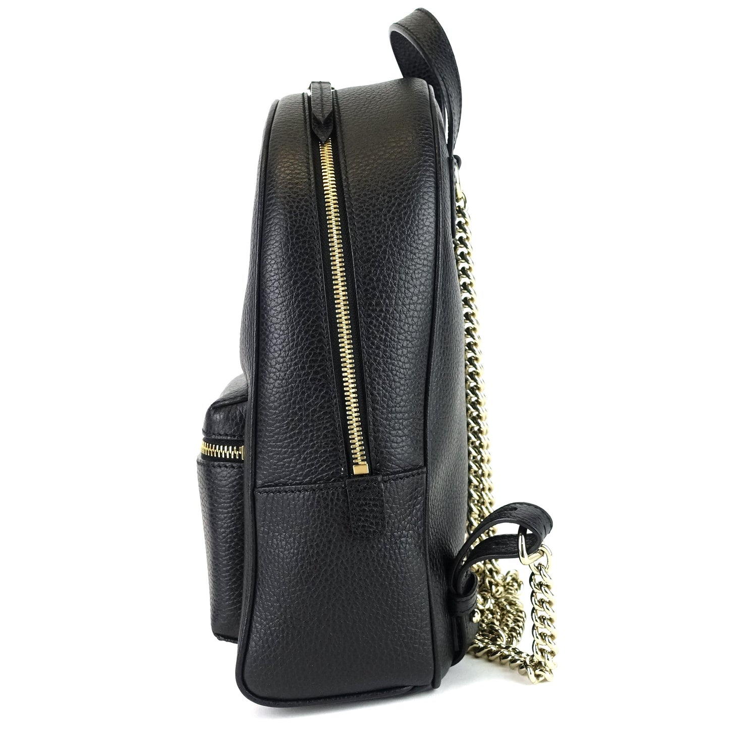 Gucci Soho Leather Chain Backpack