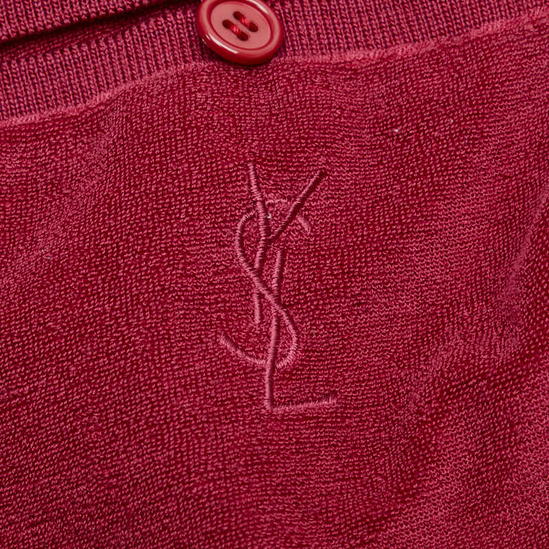 Saint Laurent Pile Cotton Polyester Polo Shirt