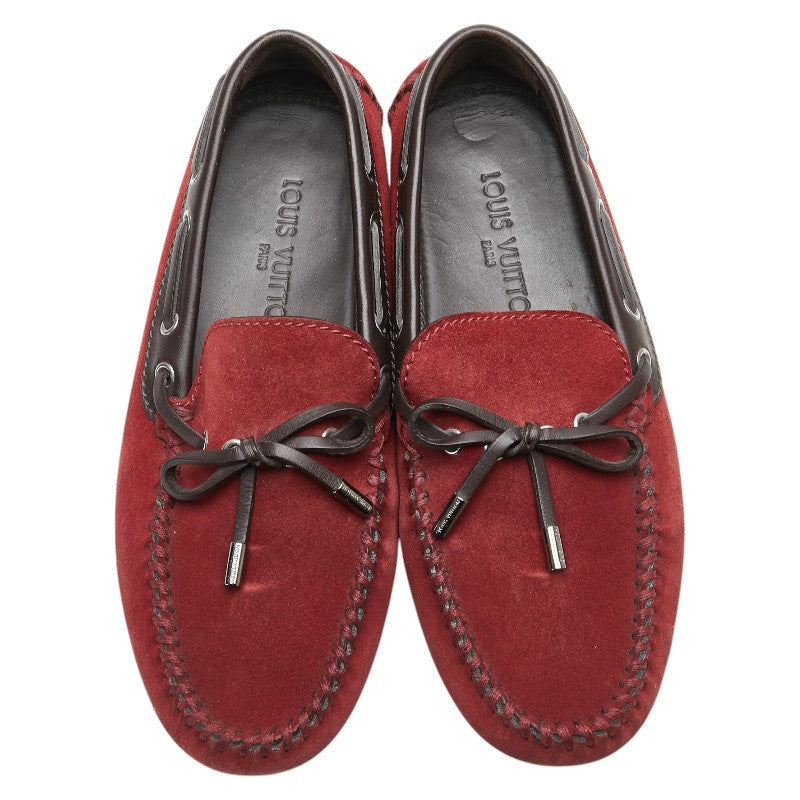 Louis Vuitton Driving Shoes Leather Suede Loafers