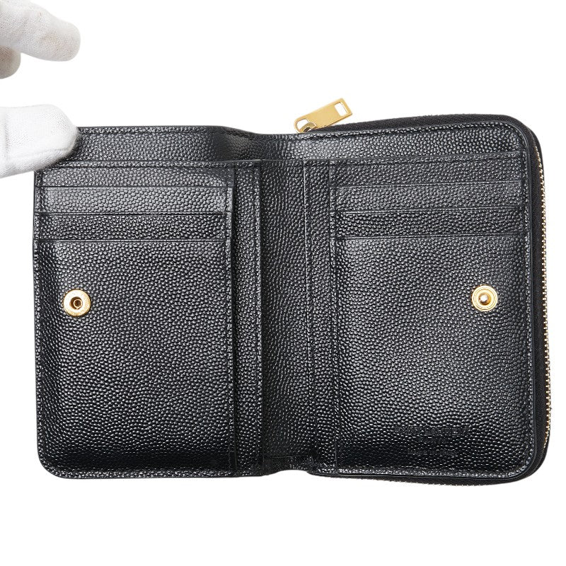 Saint Laurent Zodiac Print Leather Wallet