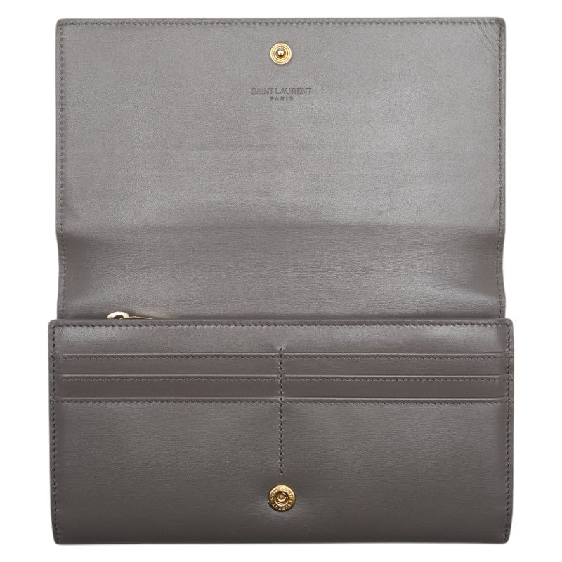 Saint Laurent 372267 Leather Long Wallet