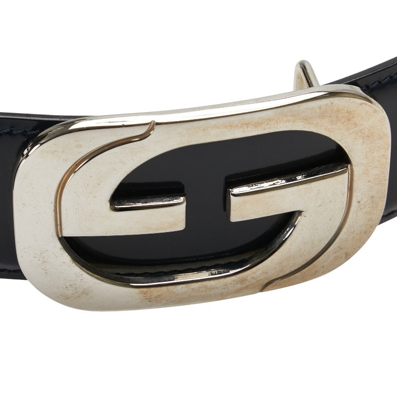 Gucci GG Buckle Leather Belt