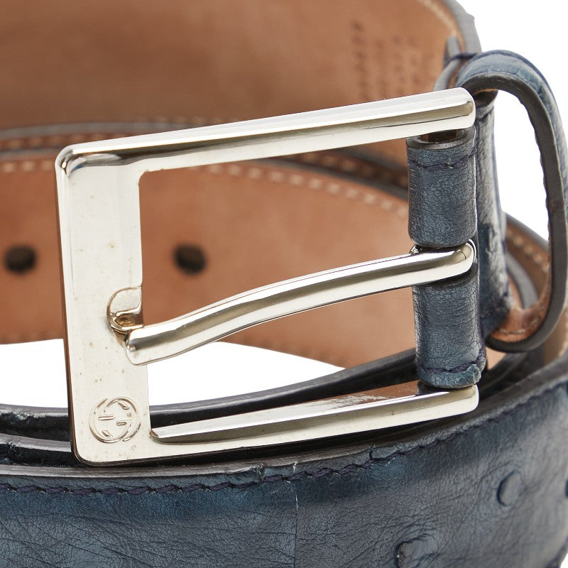 Gucci 345658 Ostrich Leather Belt