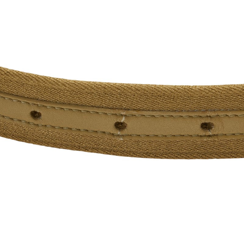 Gucci Logo Canvas Leather Belt