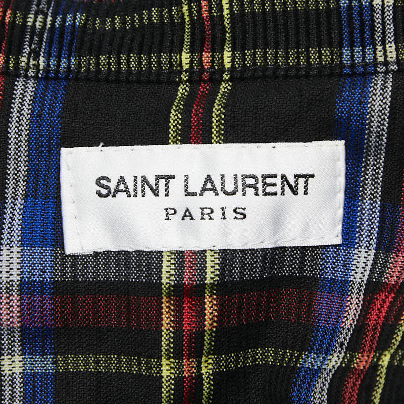 Saint Laurent Check Corduroy Cotton Shirt