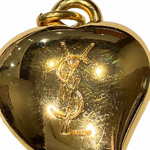 Yves Saint Laurent Rhinestone Heart Pendant Top