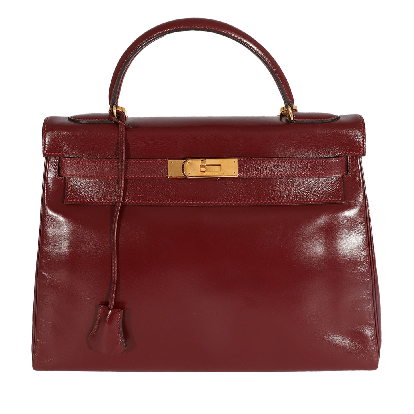 Hermes Kelly 32 Vintage Bordeaux Box