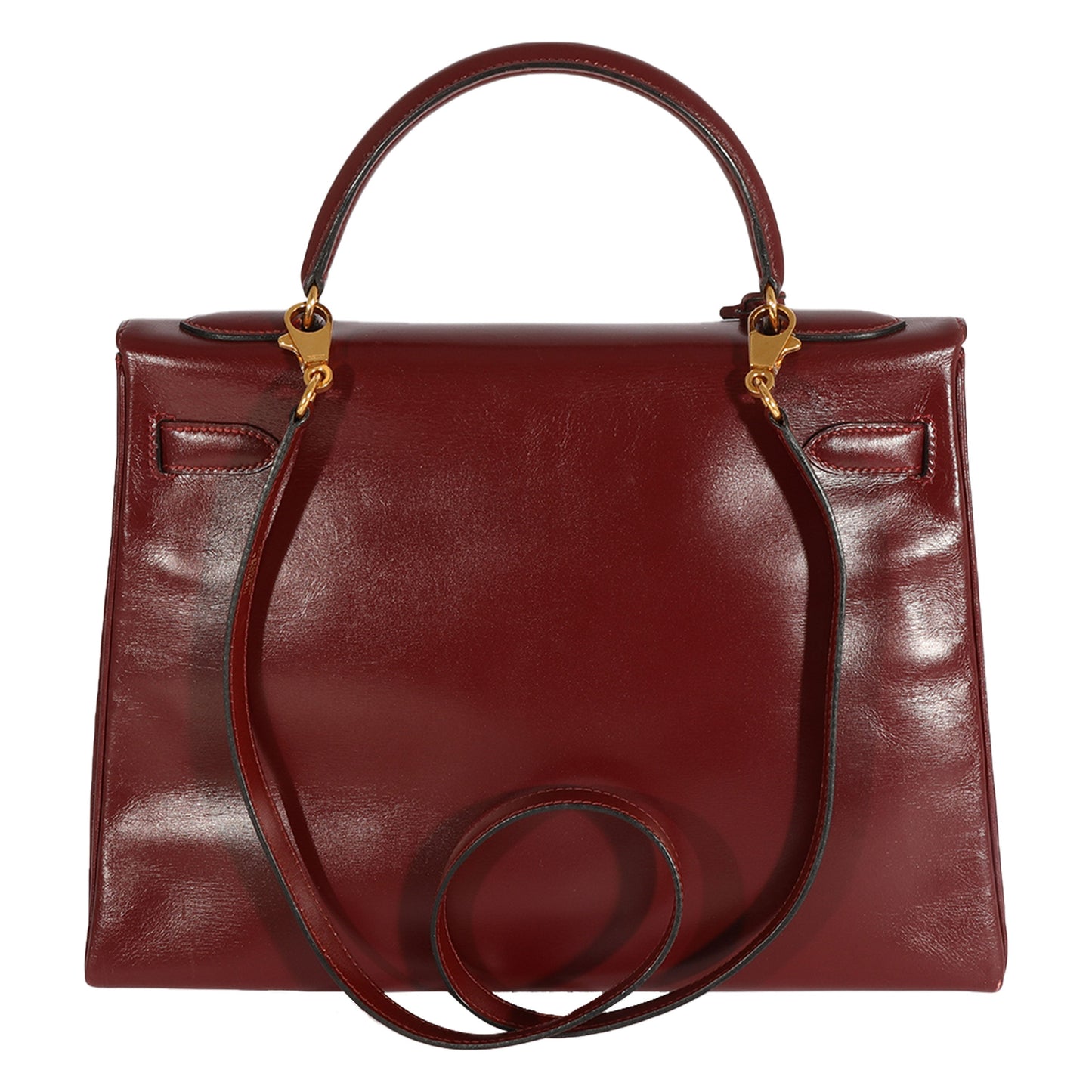 Hermes Kelly 32 Vintage Bordeaux Box