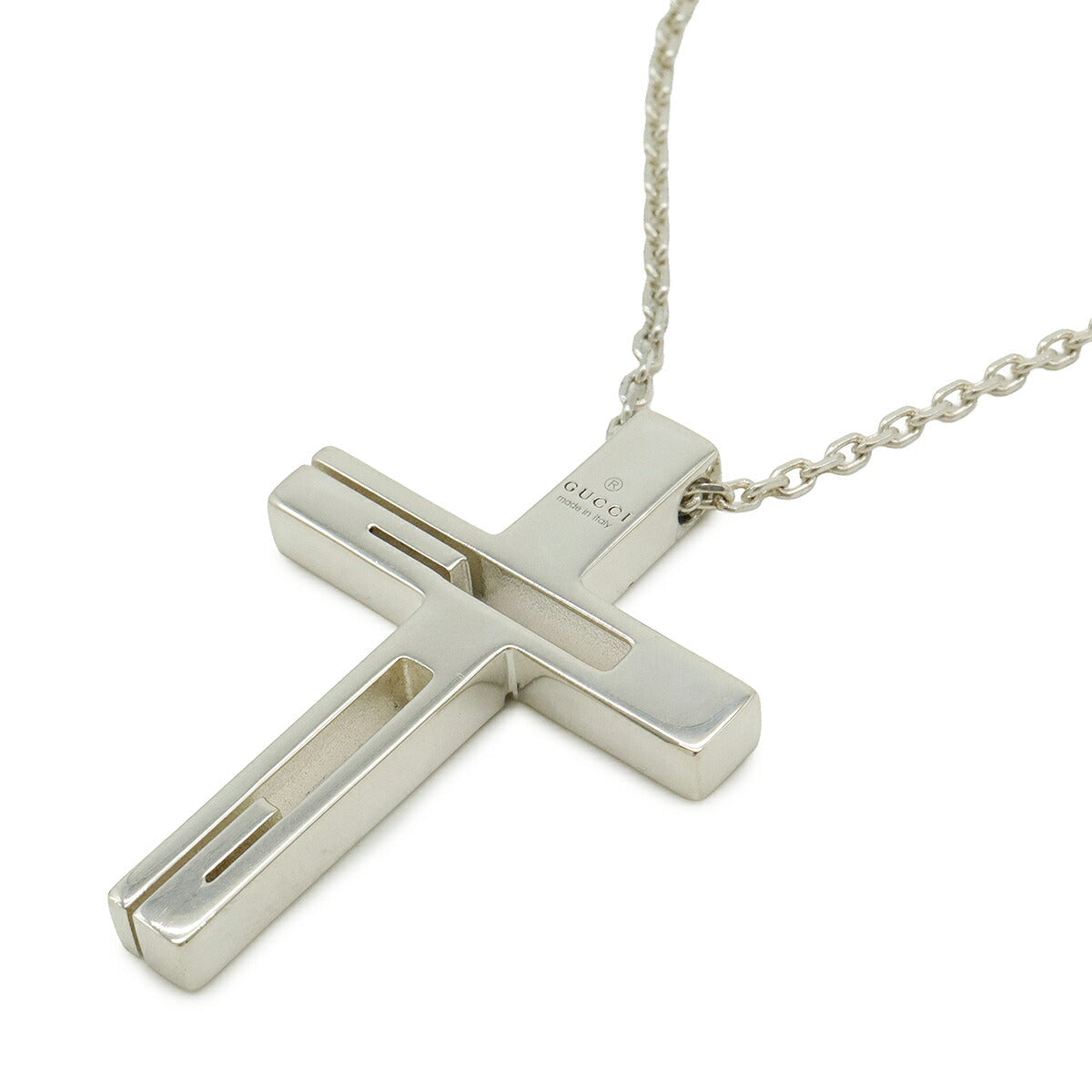 Gucci G Motif Cross Necklace Ag925 Pendant