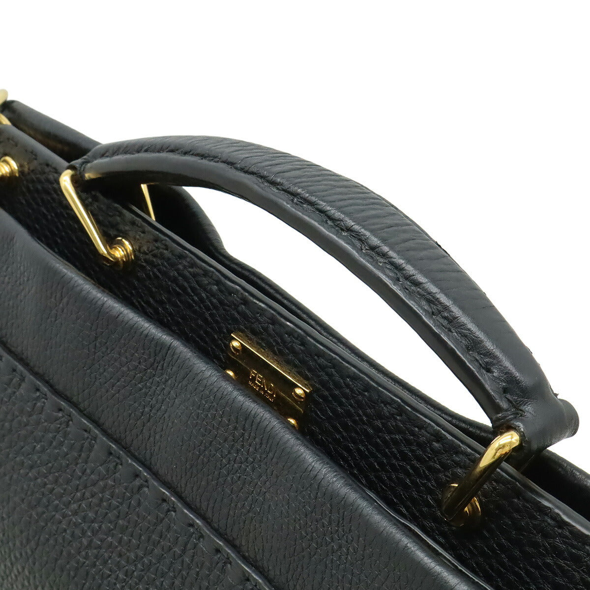 Fendi Selleria Peekaboo Fit Leather 2way Briefcase