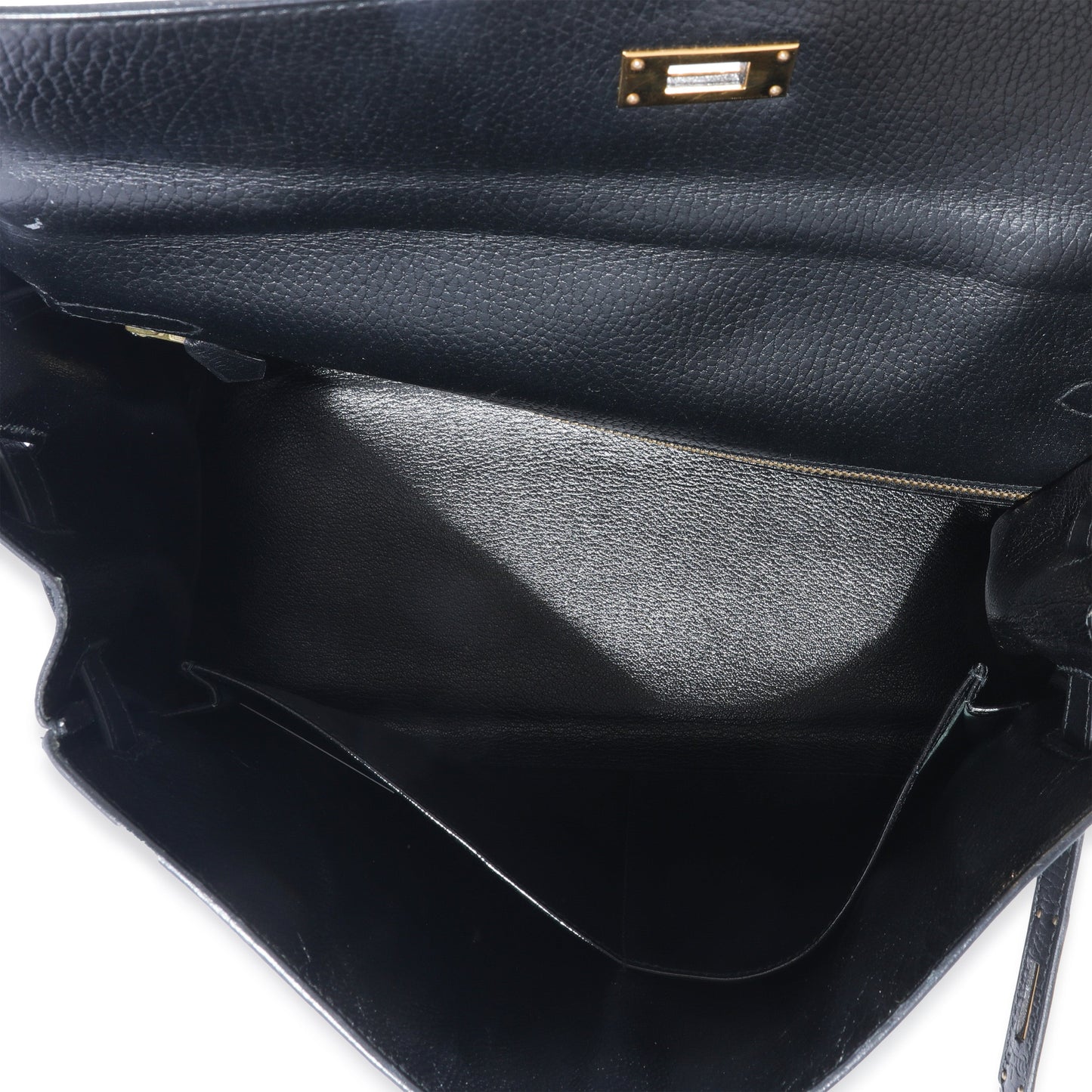Hermes Black Ardennes Kelly 35 Retourne