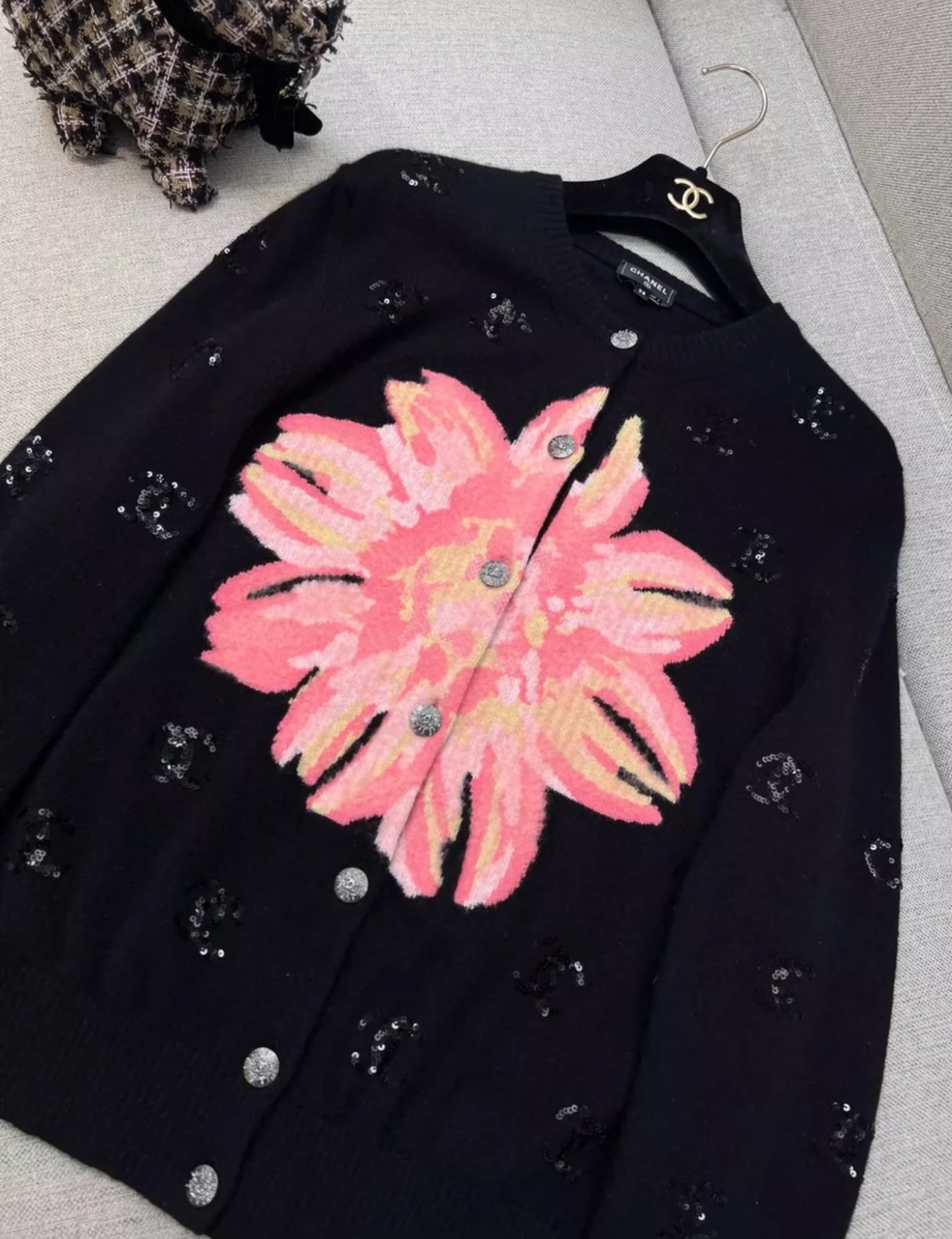 Chanel 24S black cardigan