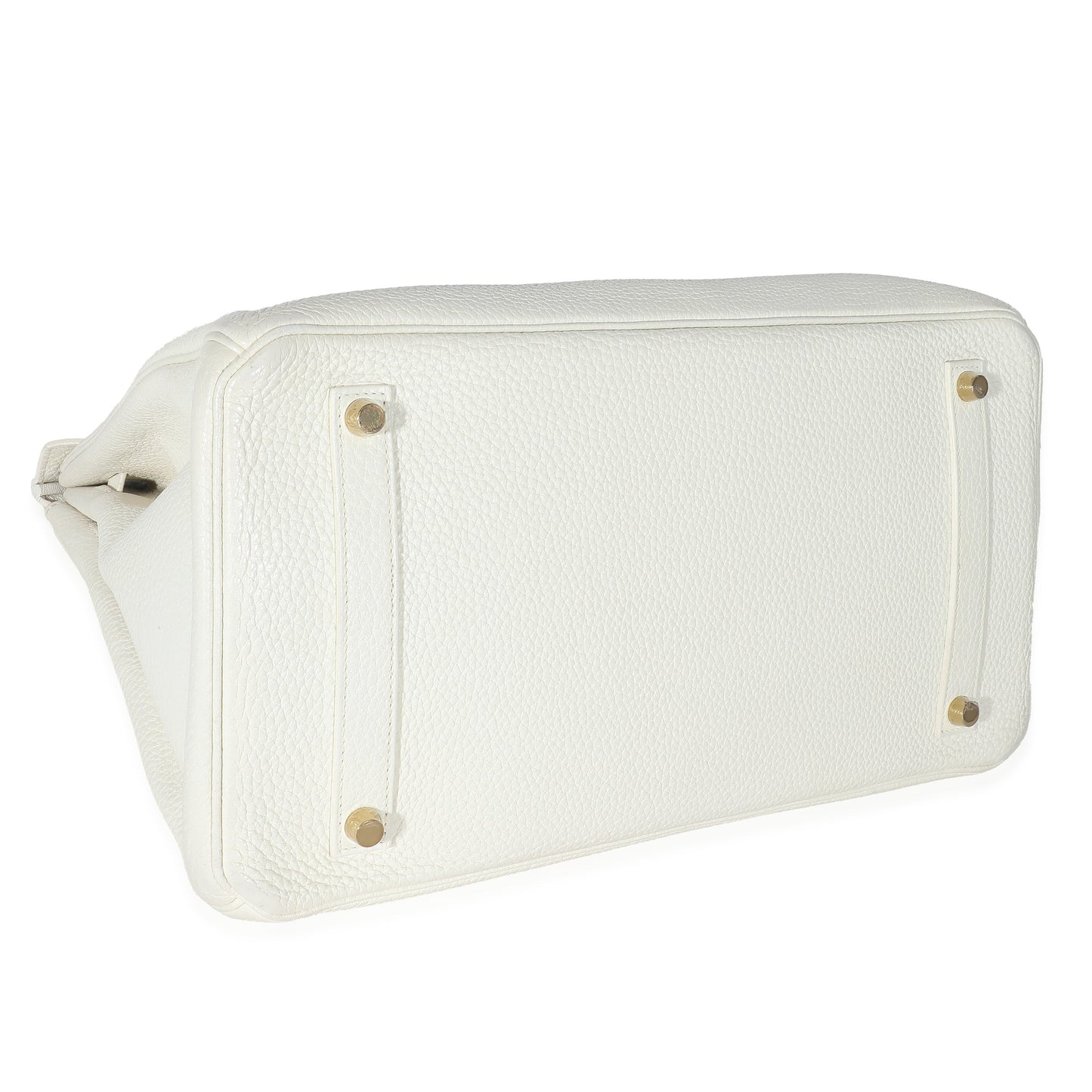 Hermes Blanc Clemence Togo Birkin 35