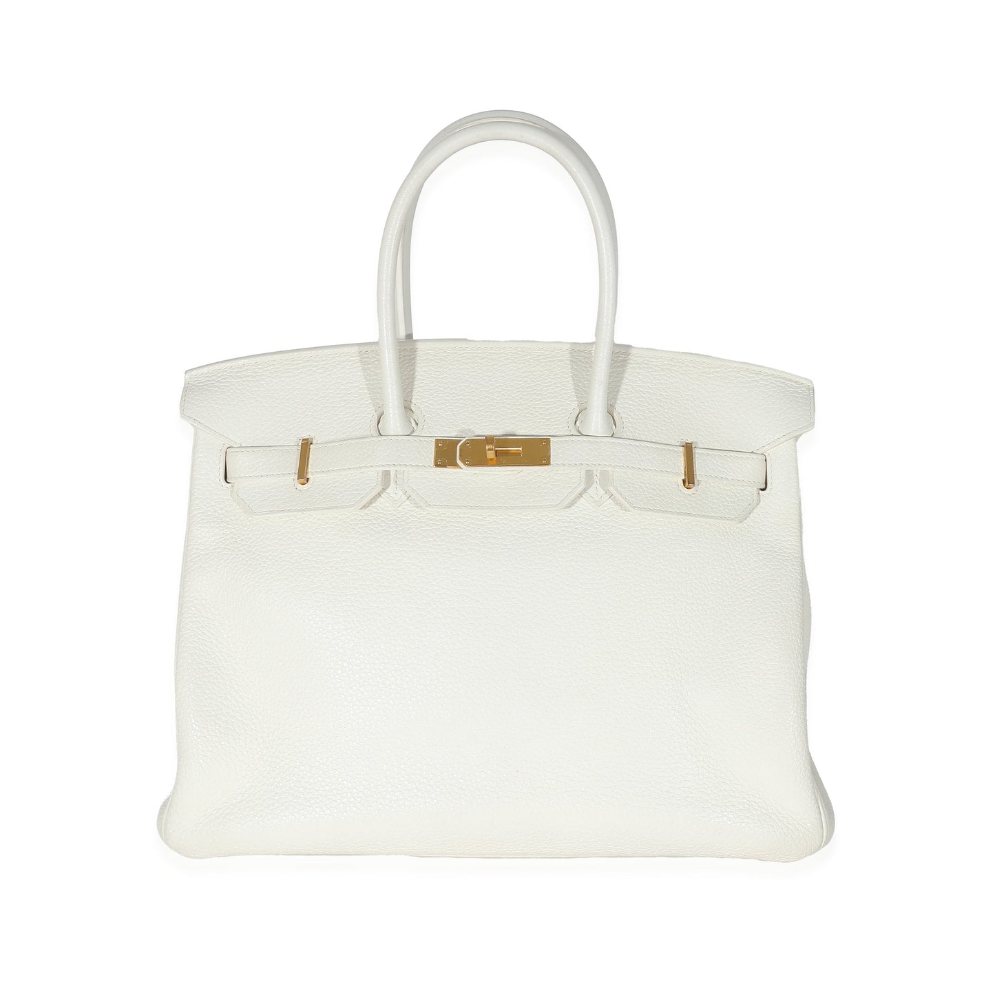 Hermes Blanc Clemence Togo Birkin 35