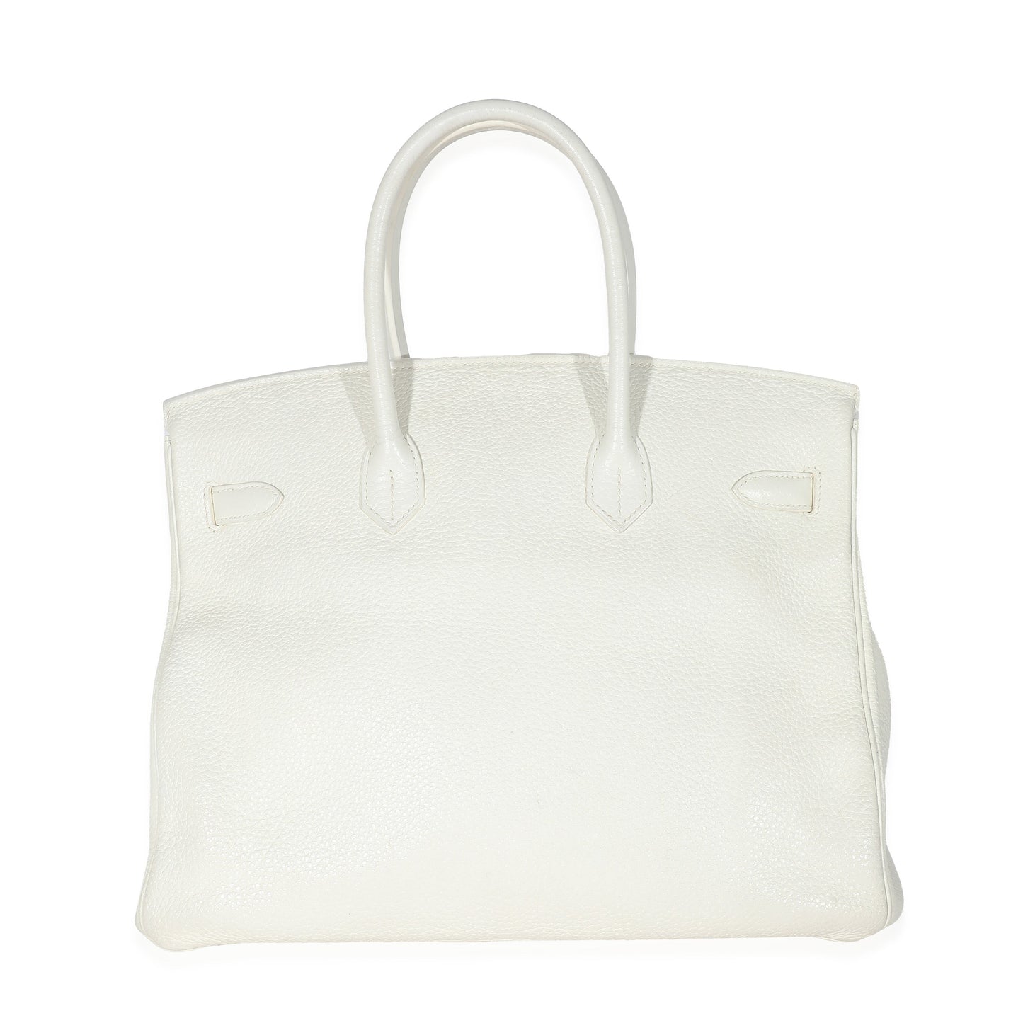 Hermes Blanc Clemence Togo Birkin 35