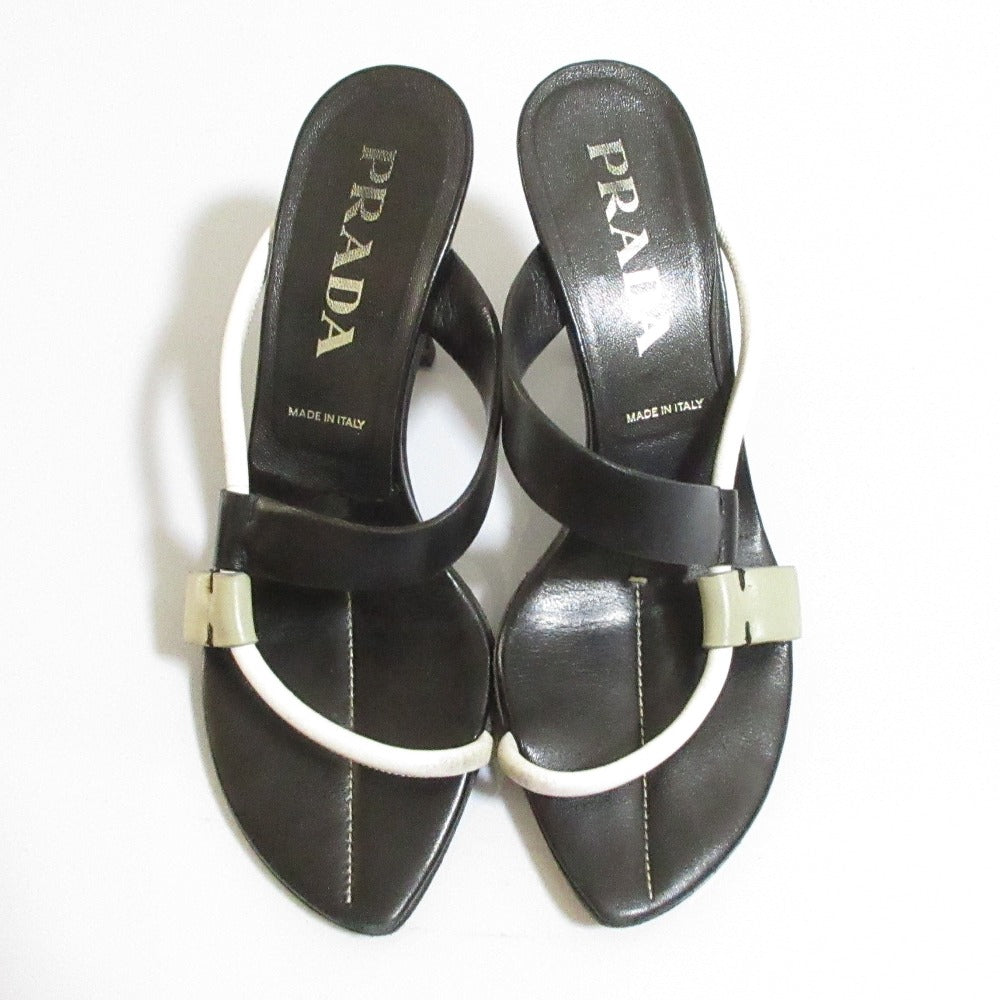 Prada Colorblock Leather Sandals