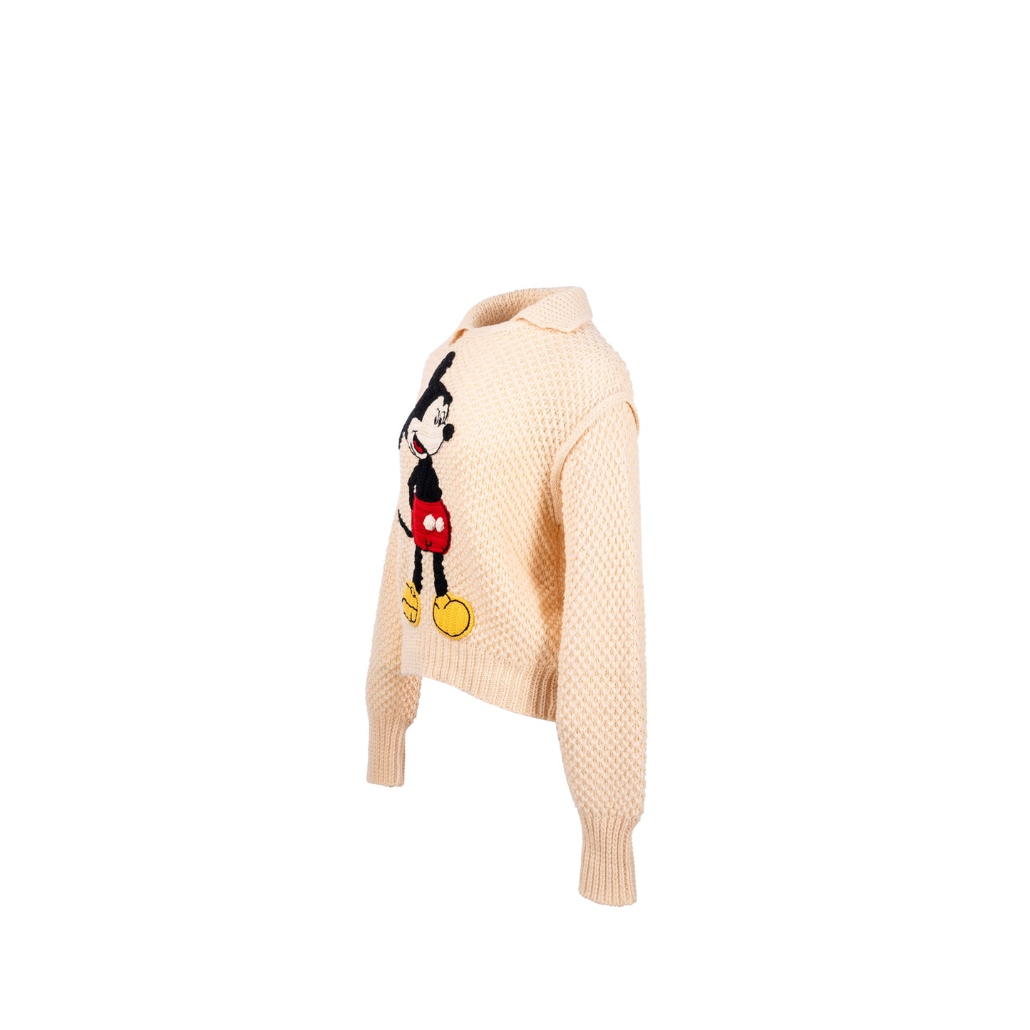 Gucci X Disney Size M Mickey Mouse Sweater Wool White/Mulitcolour