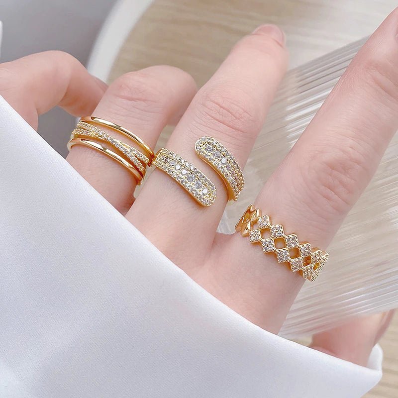 14K Gold Harper Crystal Ring