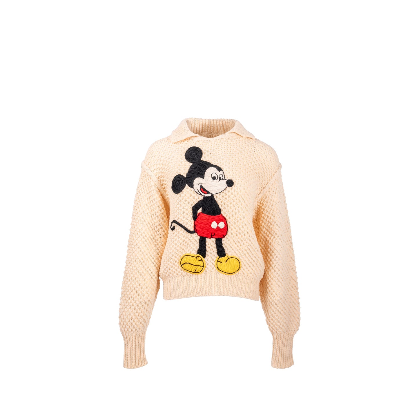Gucci X Disney Size M Mickey Mouse Sweater Wool White/Mulitcolour