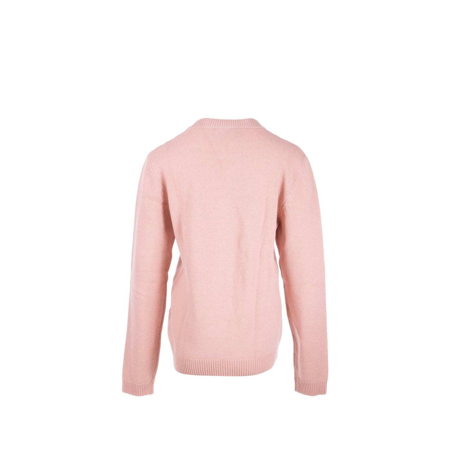 Gucci Size S Teddy Bear Sweater with Terrycloth Gucci Patch Wool Rose