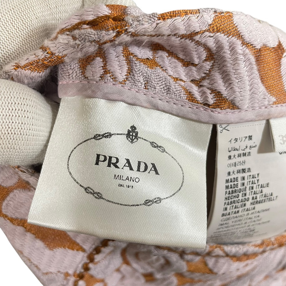 Prada Flower Embroidery Silk Blend Skirt