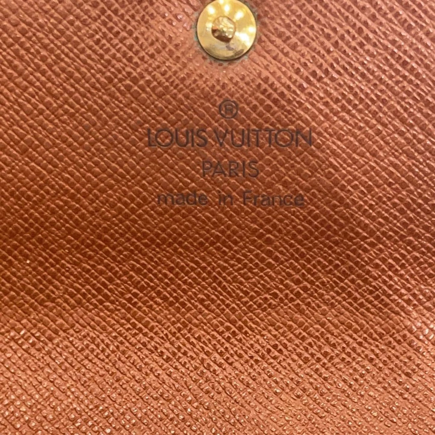 LOUIS VUITTON Porte-Tresor Etui Papiers Monogram Canvas Wallet Brown