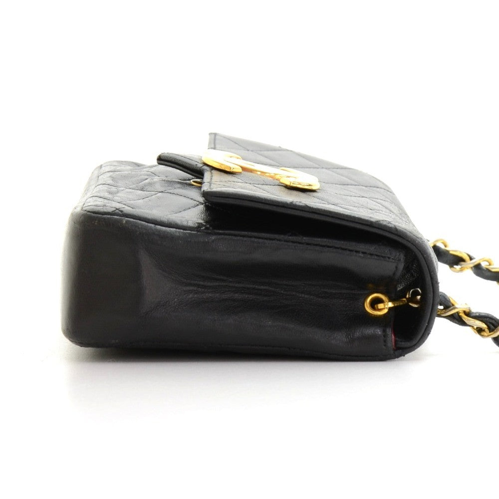 Chanel Single Flap Quilted Lambskin Leather Shoulder Bag