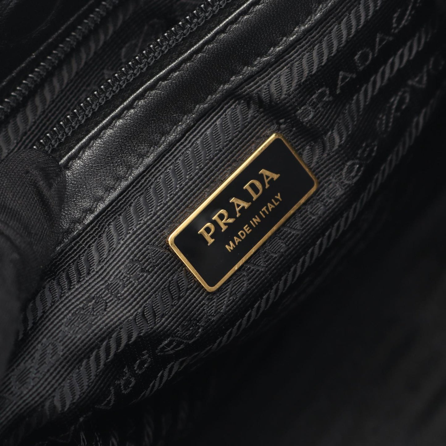 Prada Nylon Leather Handbag