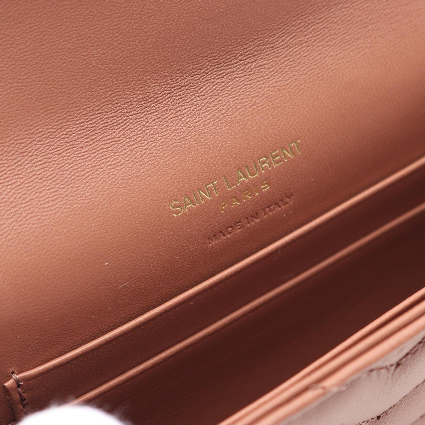 Saint Laurent Monogram Envelope Leather Wallet