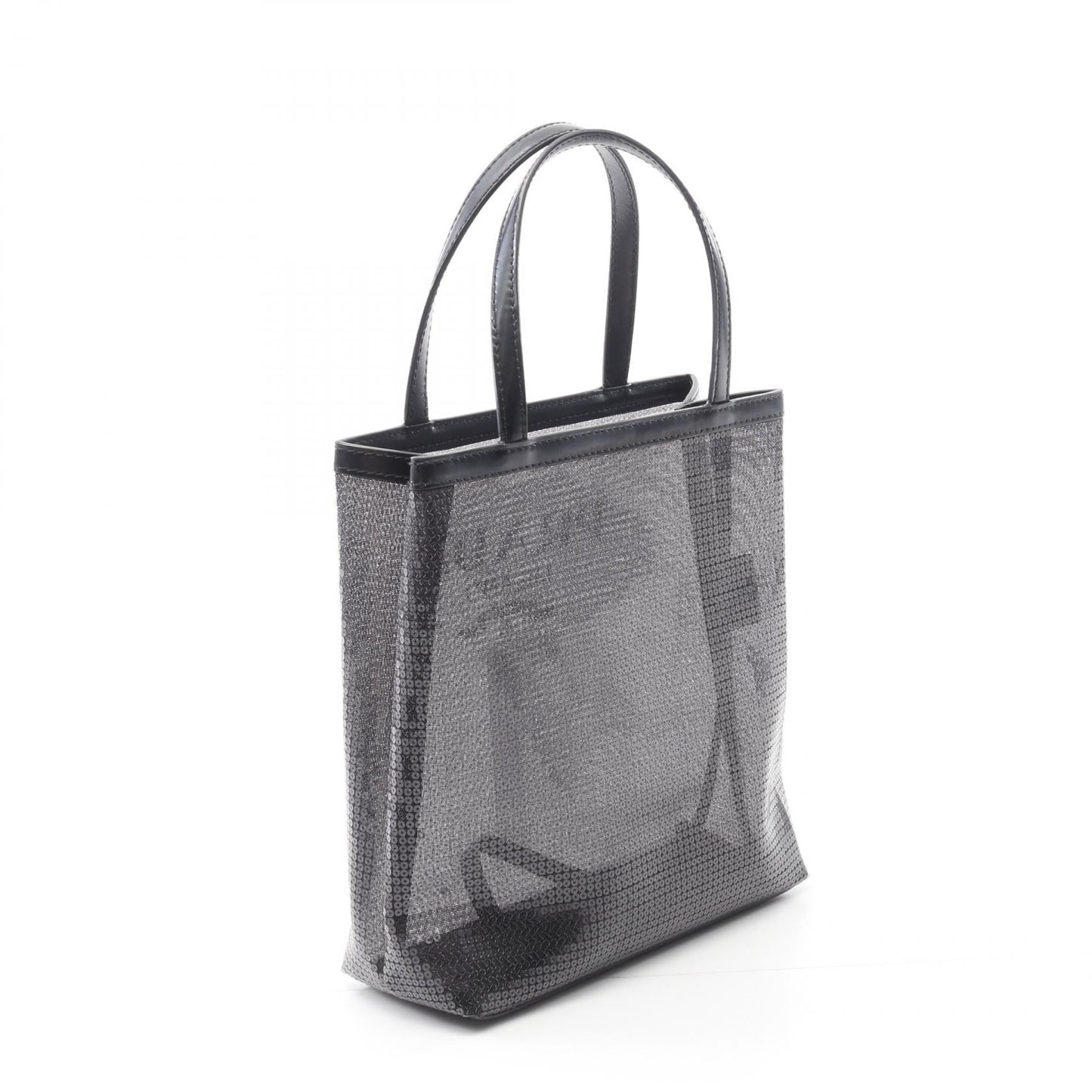 Prada RETE PAILLETTES Patent Leather Mesh Tote Bag