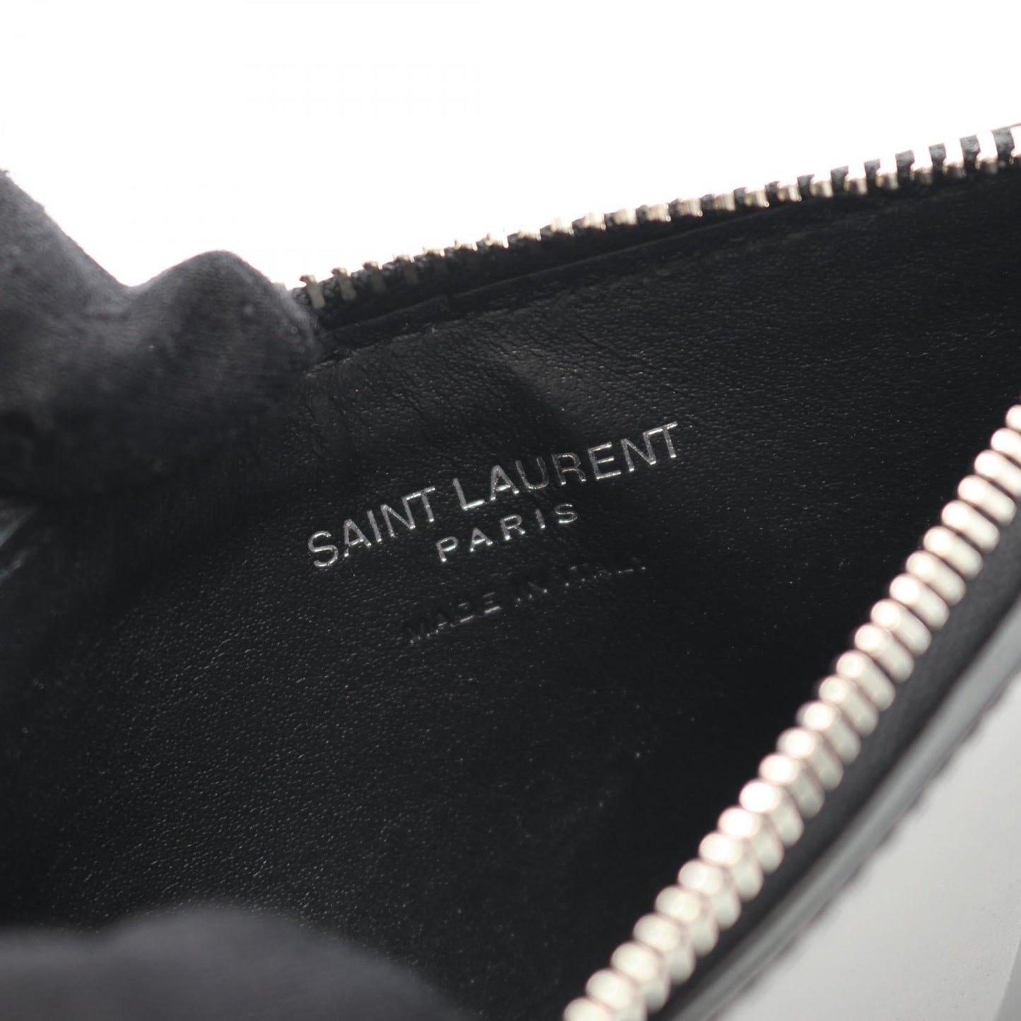 Saint Laurent TINY MONOGRAM Leather Coin Case