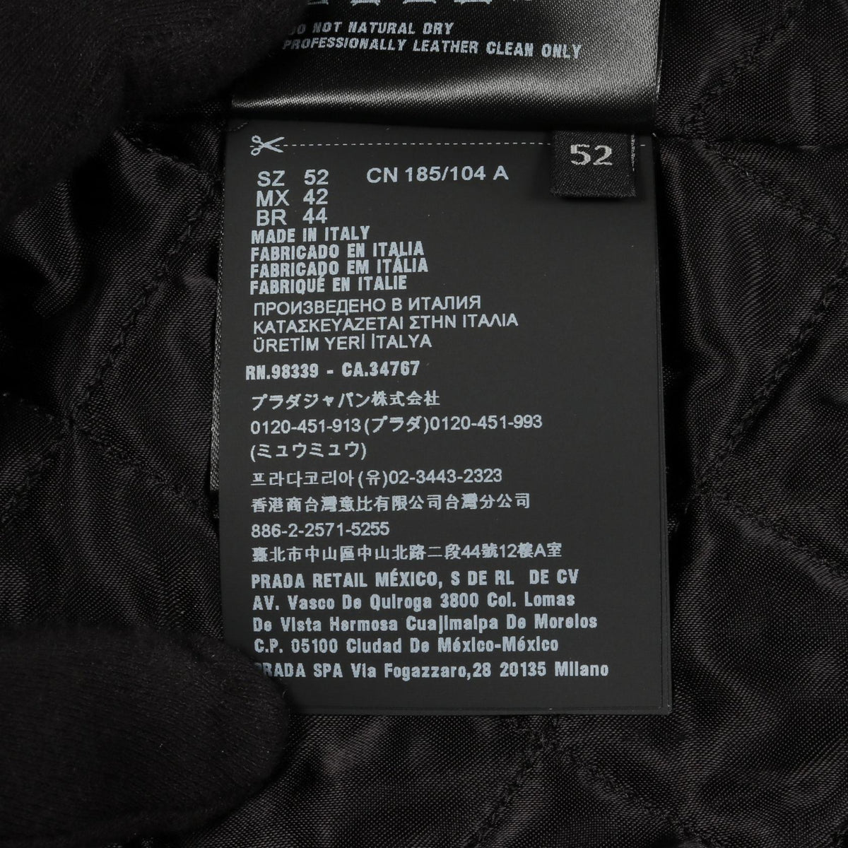 Prada Double Riders Jacket Leather Jacket