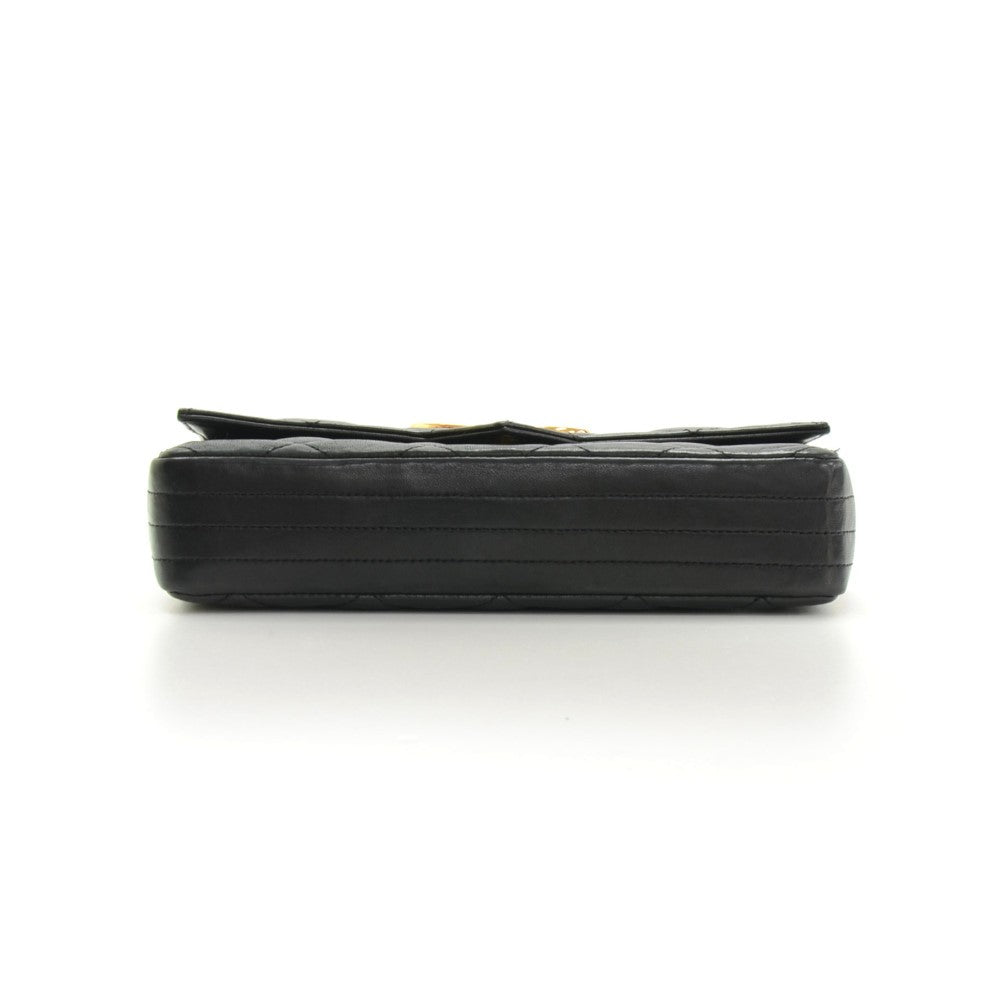Chanel Quilted Lambskin Leather Single Flap Bag