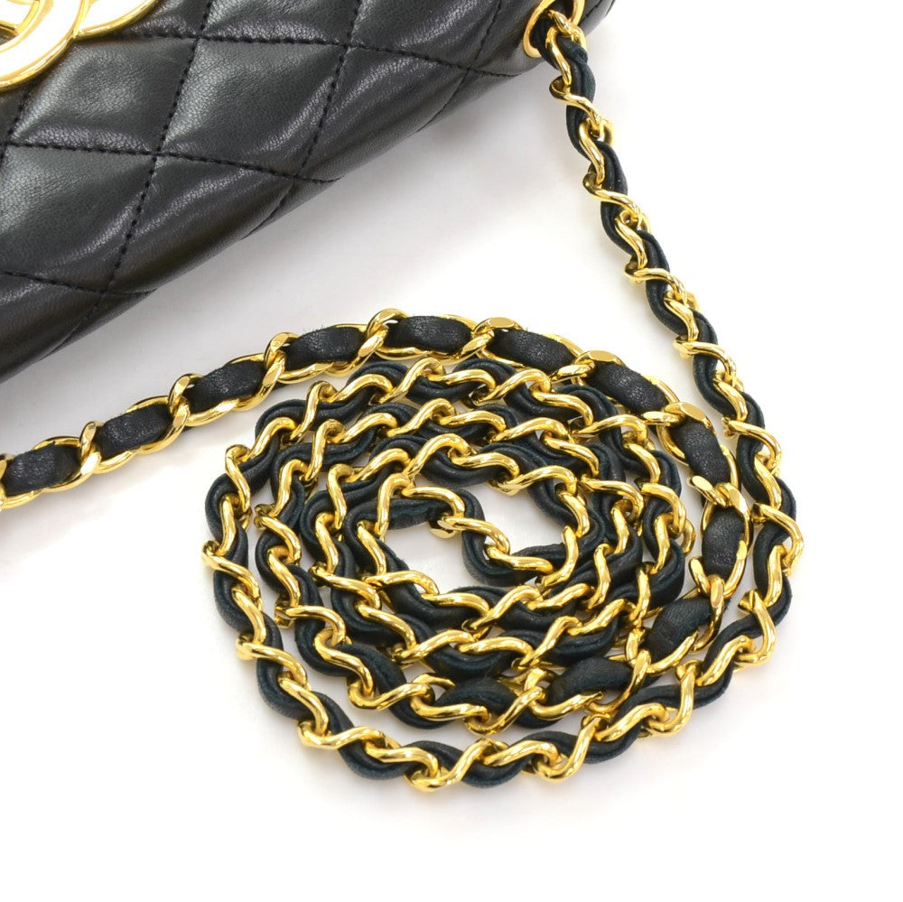 Chanel Quilted Leather Single Flap Handbag