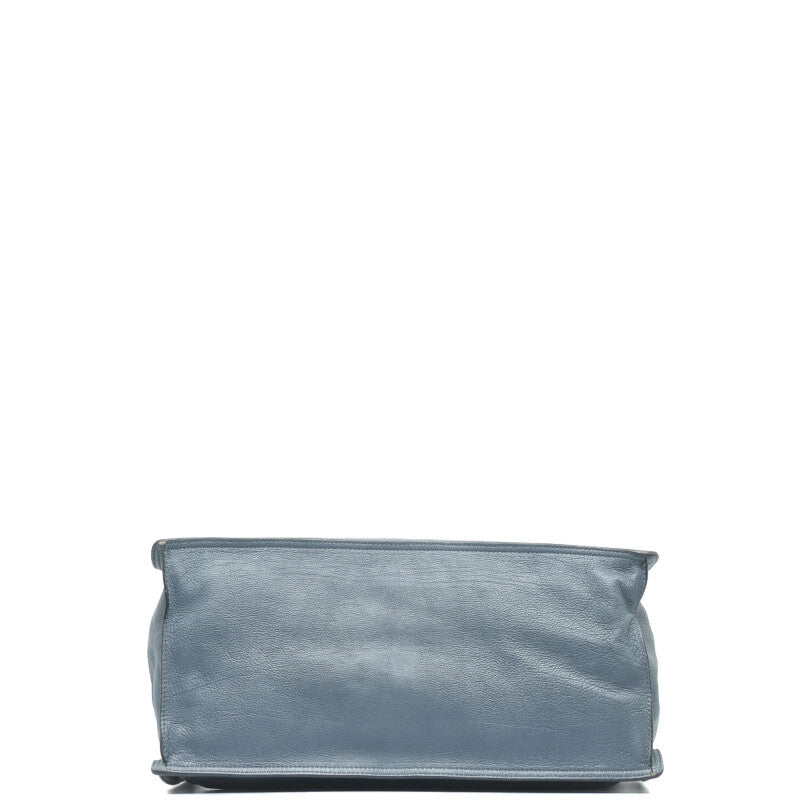 Prada Blue Leather Etiquette 2way Bag 1BG122